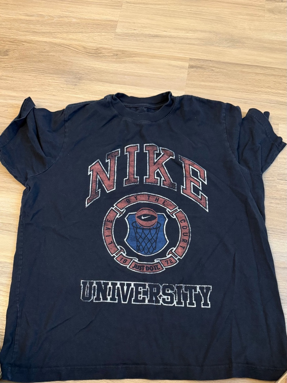 Nike Black Short-Sleeve University Graphic Tee